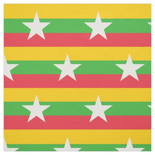 Tissu Drapeau du Myanmar (Échantillon)