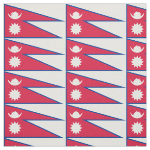 Tissu Drapeau du Népal