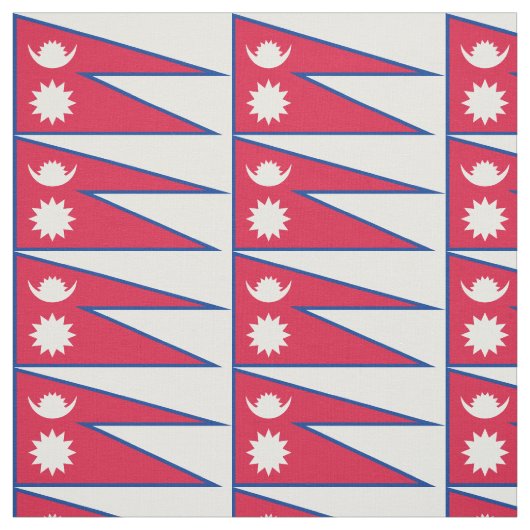 Tissu Drapeau du Népal (Échantillon)