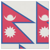 Tissu Drapeau du Népal (Fermer)
