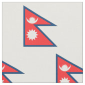 Tissu Drapeau du Népal (Fermer)