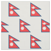 Tissu Drapeau du Népal (Échantillon)