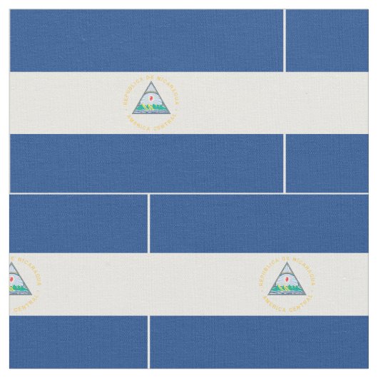 Tissu Drapeau du Nicaragua (Fermer)