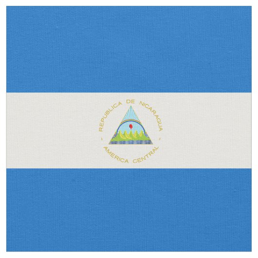 Tissu Drapeau du Nicaragua (Fermer)