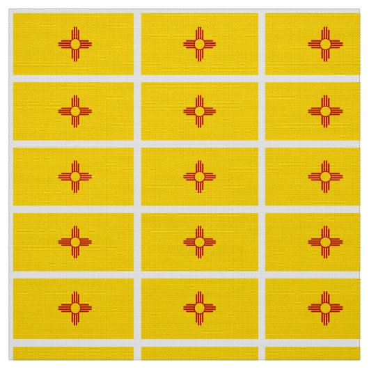 Tissu Drapeau du Nouveau Mexique (Échantillon)