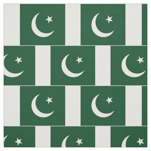 Tissu Drapeau du Pakistan (Échantillon)