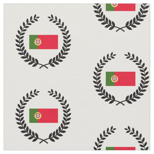 Tissu Drapeau du Portugal (Fermer)