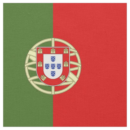 Tissu Drapeau du Portugal (Fermer)