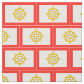 Tissu Drapeau du royaume de Sikkim (Échantillon)