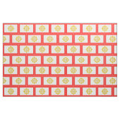 Tissu Drapeau du royaume de Sikkim (Fat Quarter)