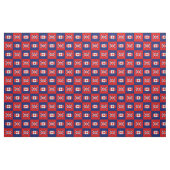 Tissu Drapeau du Royaume-Uni, Drapeau du Canada en bleu (Yard)