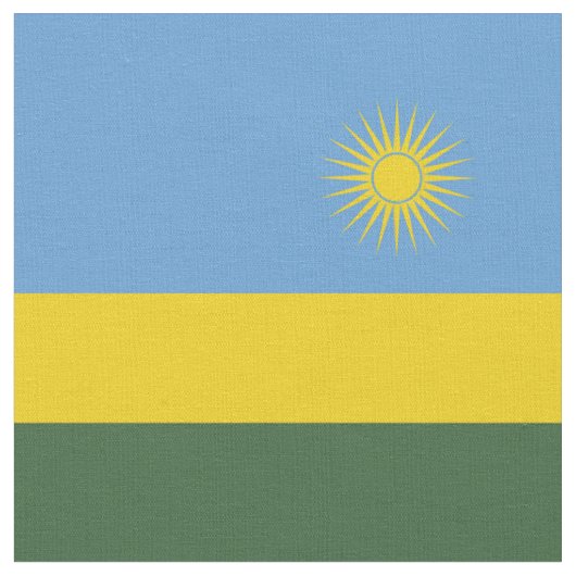 Tissu Drapeau du Rwanda (Fermer)