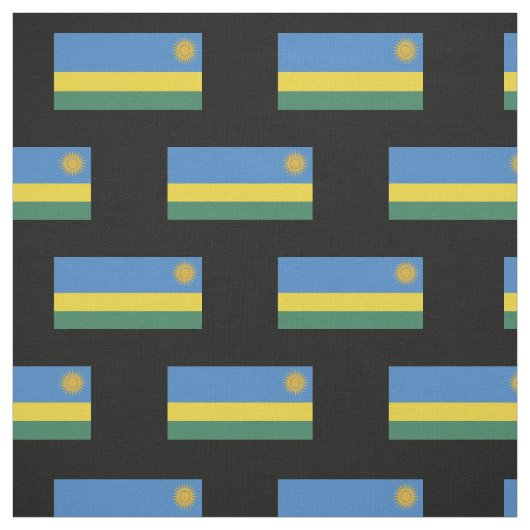 Tissu Drapeau du Rwanda (Échantillon)