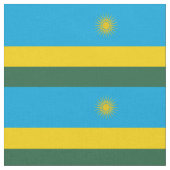 Tissu Drapeau du Rwanda (Fermer)