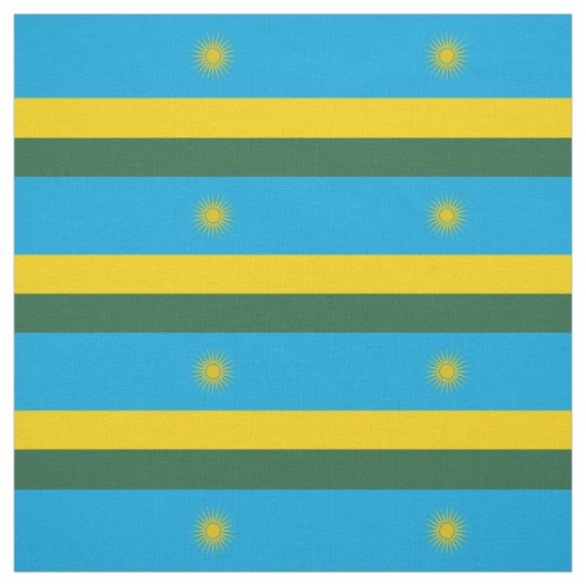 Tissu Drapeau du Rwanda (Échantillon)