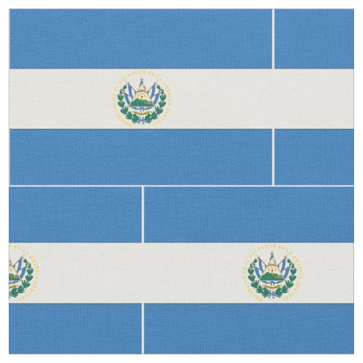 Tissu Drapeau du Salvador (Fermer)
