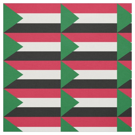 Tissu Drapeau du Soudan (Échantillon)