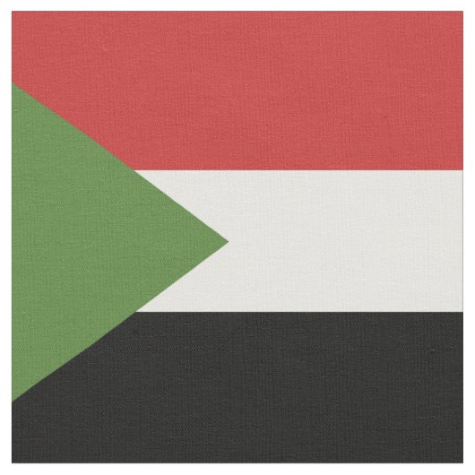 Tissu drapeau du Soudan (Fermer)