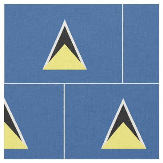 Tissu Drapeau du St Lucia (Fermer)
