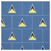 Tissu Drapeau du St Lucia (Échantillon)