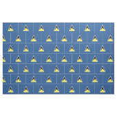 Tissu Drapeau du St Lucia (Fat Quarter)
