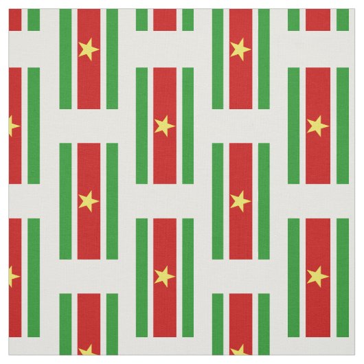 Tissu Drapeau du Suriname| (Échantillon)