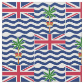 Tissu Drapeau du Territoire britannique de l'océan Indie (Fermer)