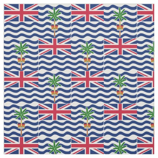 Tissu Drapeau du Territoire britannique de l'océan Indie (Échantillon)