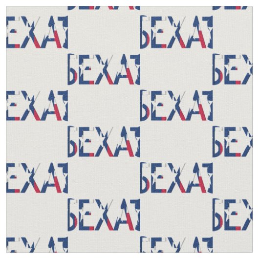 Tissu Drapeau du Texas dans le mot le Texas (Fermer)