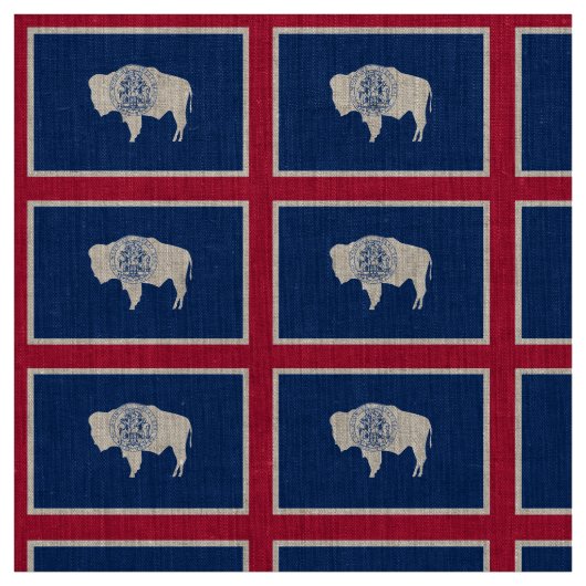 Tissu Drapeau du Wyoming (Échantillon)