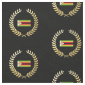 Tissu Drapeau du Zimbabwe (Fermer)