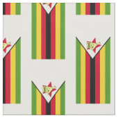 Tissu Drapeau du Zimbabwe (Fermer)