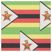 Tissu Drapeau du Zimbabwe (Fermer)
