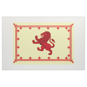 Tissu Drapeau effréné antique de lion de l'Ecosse