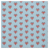 Tissu Drapeau en forme de coeur d'Union Jack (Échantillon)