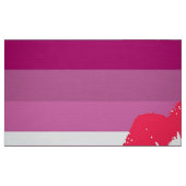 Tissu Drapeau et lèvres de la fierté lesbienne (Fat Quarter)