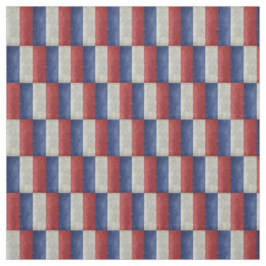 Tissu Drapeau français avec une torsion (Échantillon)