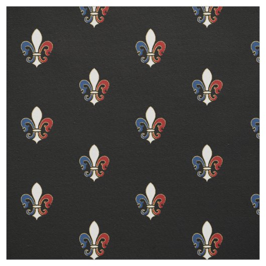 Tissu Drapeau français Colors Fleur de Lis (Échantillon)