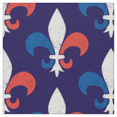 Tissu Drapeau français Fleur de Lys (Détail)