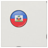 Tissu Drapeau haïtien rond brillant (Fermer)