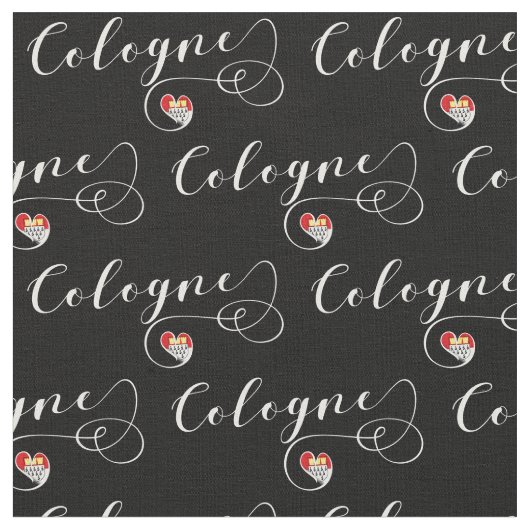 Tissu Drapeau Heart Cologne, Köln, Allemagne (Fermer)