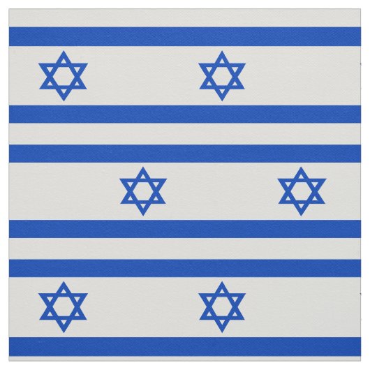 Tissu Drapeau Israël étoile bleue de David (Échantillon)