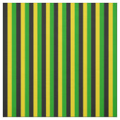 Tissu Drapeau jamaïcain rayé (Échantillon)