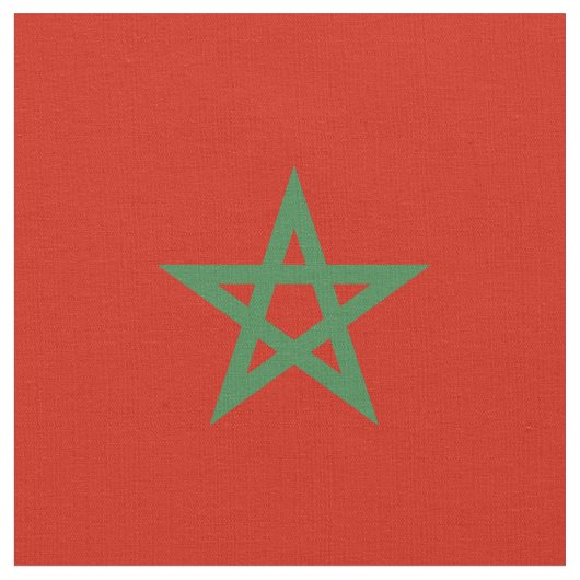 Tissu drapeau marocain (Fermer)