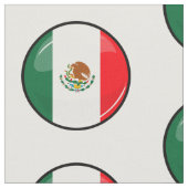Tissu Drapeau mexicain rond brillant (Fermer)