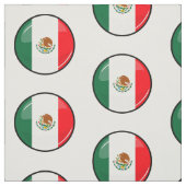 Tissu Drapeau mexicain rond brillant (Échantillon)