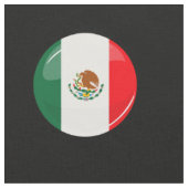 Tissu Drapeau mexicain rond brillant (Fermer)