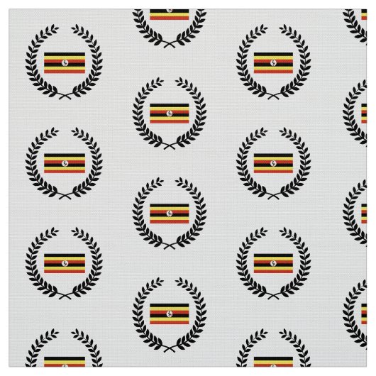 Tissu Drapeau ougandais (Échantillon)