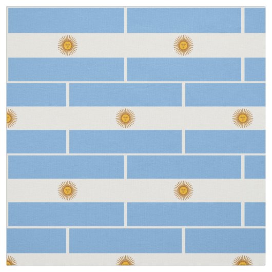 Tissu Drapeau patriotique argentin (Échantillon)