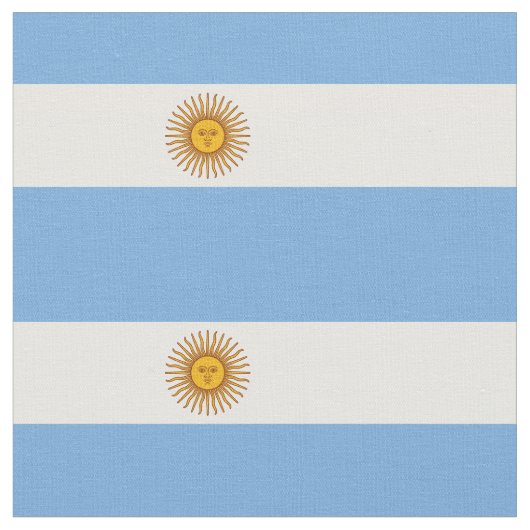 Tissu Drapeau patriotique argentin (Fermer)
